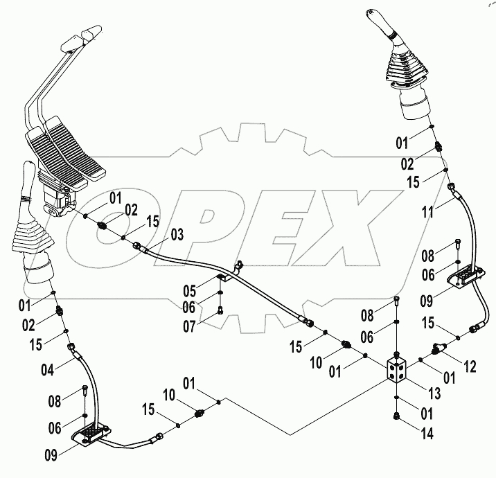  12E0164 PILOT HYDRAULIC SYSTEM (A)