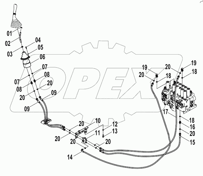  12E0164 PILOT HYDRAULIC SYSTEM (C)
