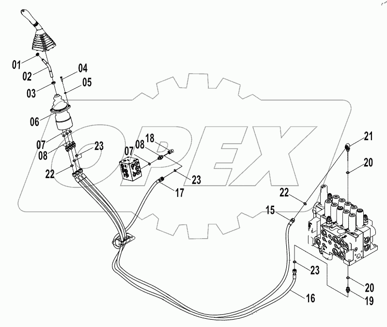  12E0164 PILOT HYDRAULIC SYSTEM (F)