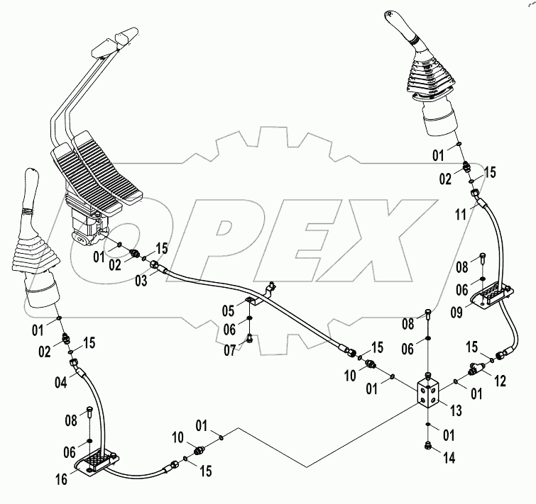  12E0187 PILOT HYDRAULIC SYSTEM (A)