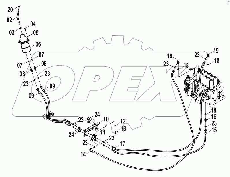  12E0187 PILOT HYDRAULIC SYSTEM (C)