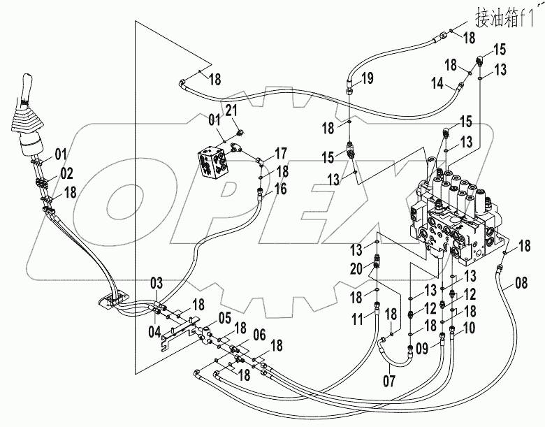  12E0187 PILOT HYDRAULIC SYSTEM (D)
