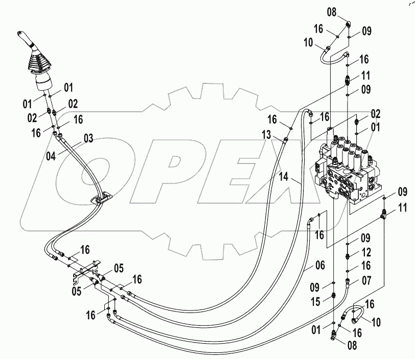  12E0187 PILOT HYDRAULIC SYSTEM (E)