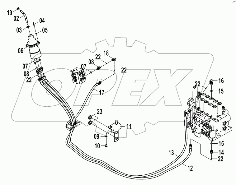  12E0187 PILOT HYDRAULIC SYSTEM (F)