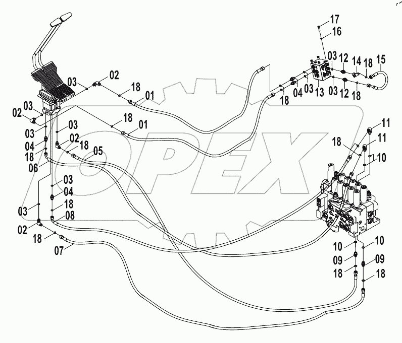  12E0187 PILOT HYDRAULIC SYSTEM (G)
