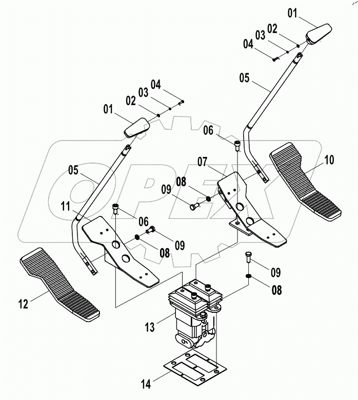  12E0187 PILOT HYDRAULIC SYSTEM (L)