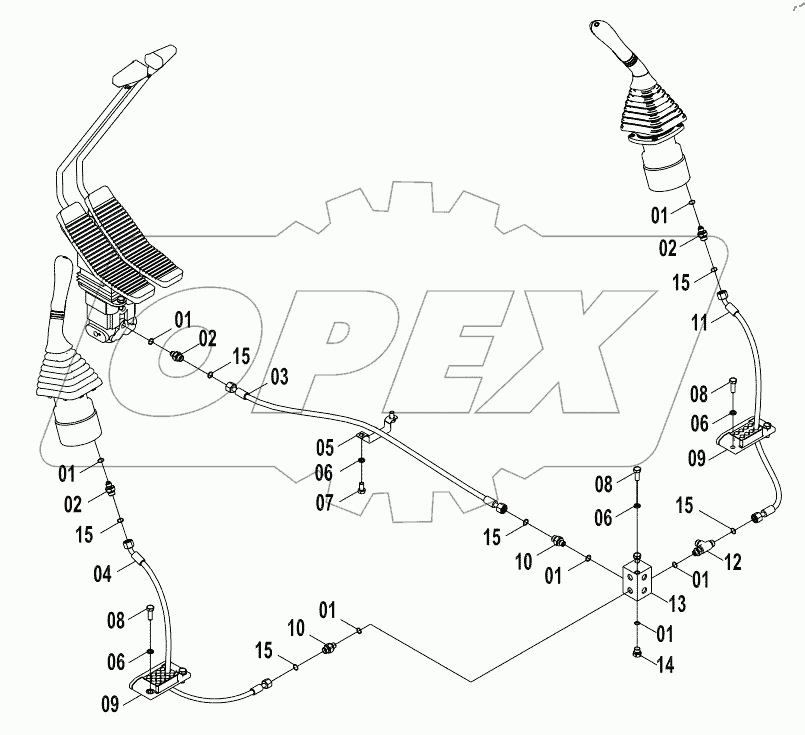  12E0237 PILOT HYDRAULIC SYSTEM (A)