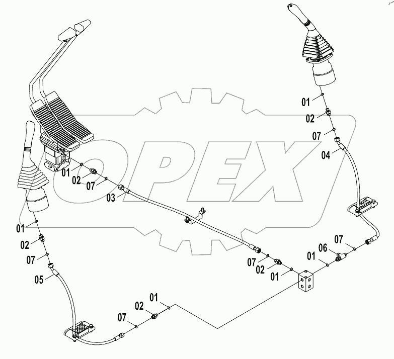  12E0237 PILOT HYDRAULIC SYSTEM (B)