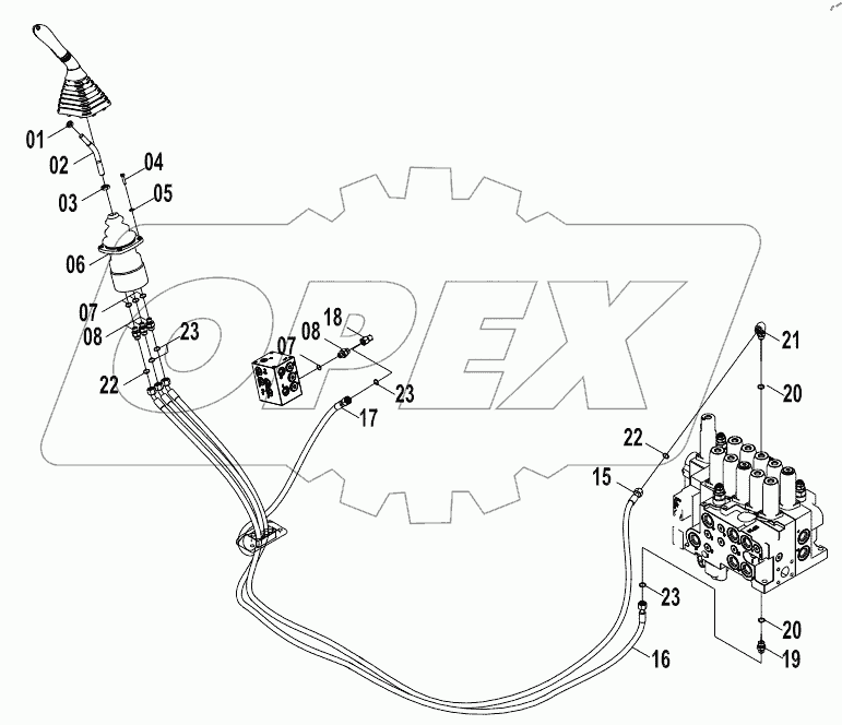  12E0237 PILOT HYDRAULIC SYSTEM (F)