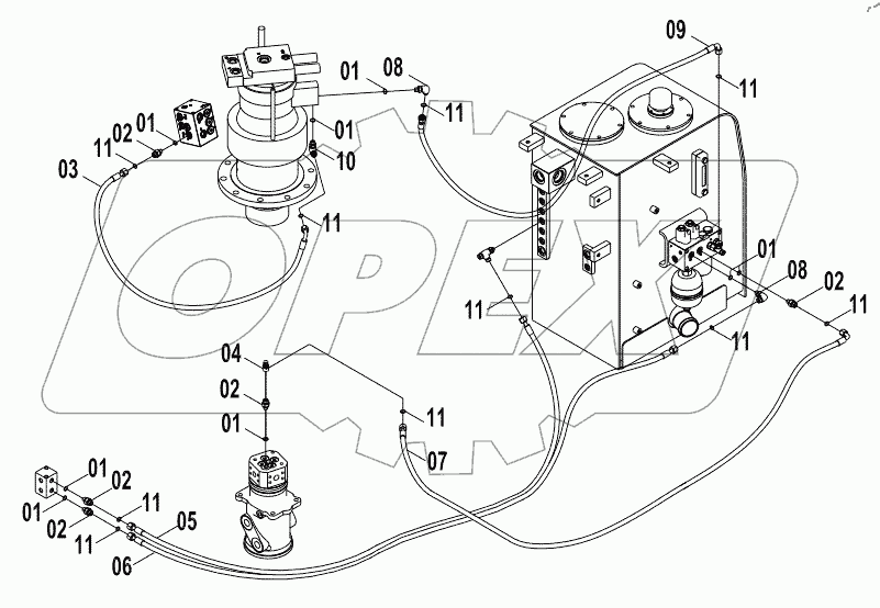  12E0237 PILOT HYDRAULIC SYSTEM (I)