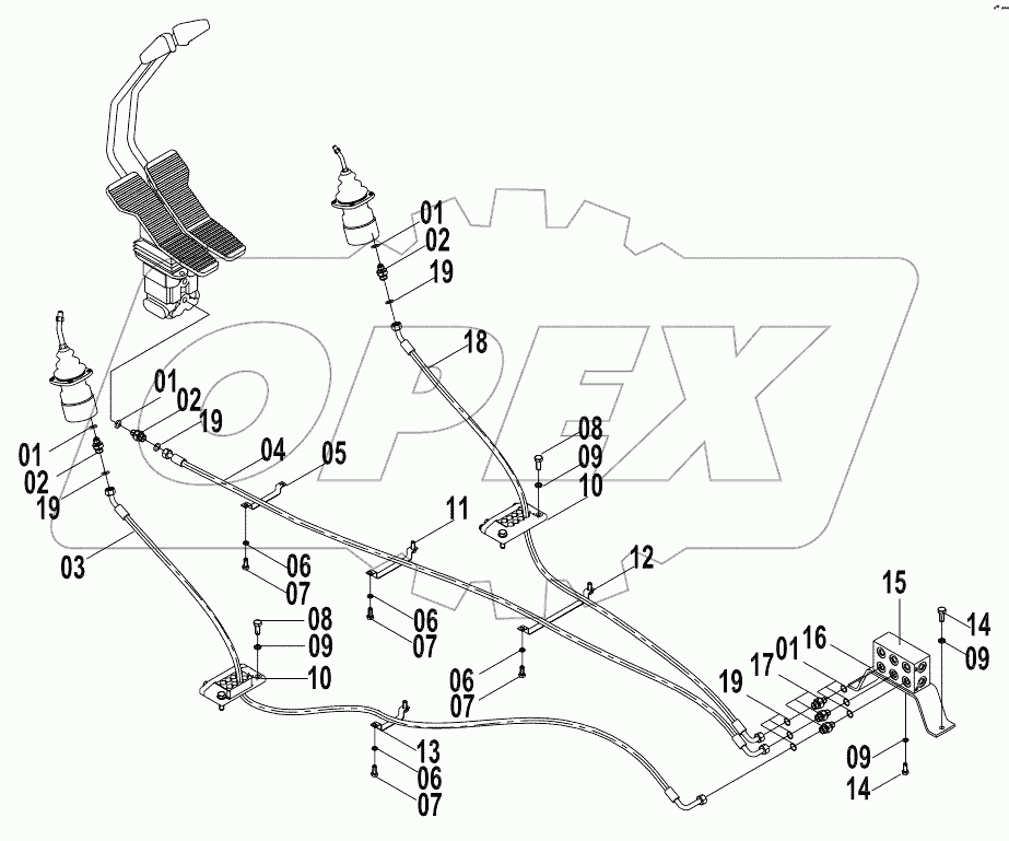  12E0200 (B) PILOT HYDRAULIC SYSTEM (B)