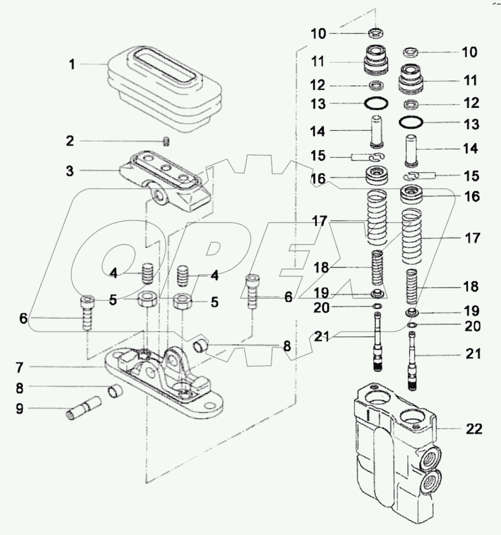  12C0256 001 FOOT PILOT VALVE