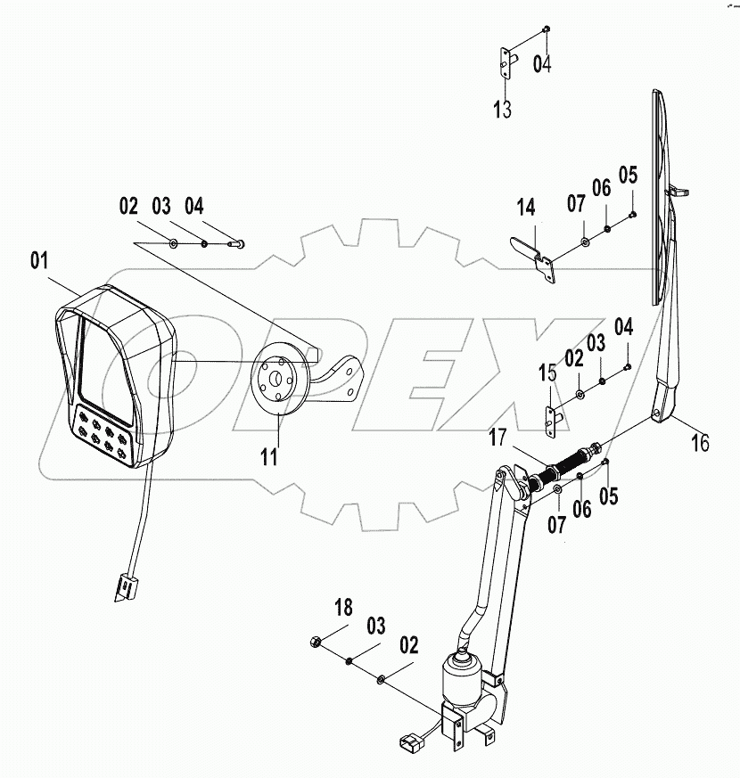  46C5638 (C) CAB WIRING AS (C)