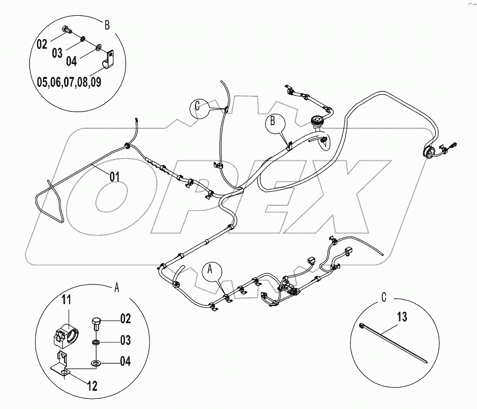  46C6240 (H) FRAME WIRING AS (H)