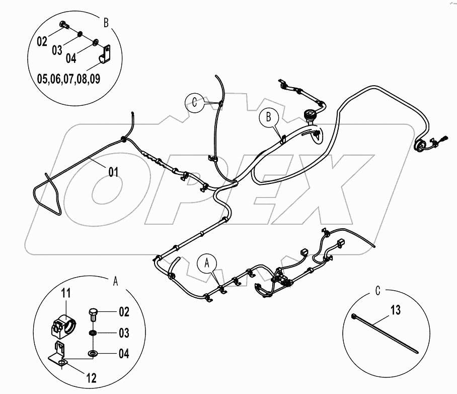  46C5640 (H) FRAME WIRING AS