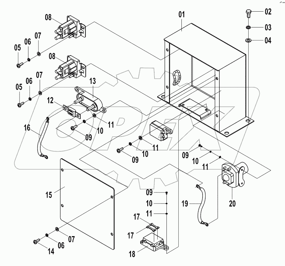  46C5643 000 CONTROL CASE AS