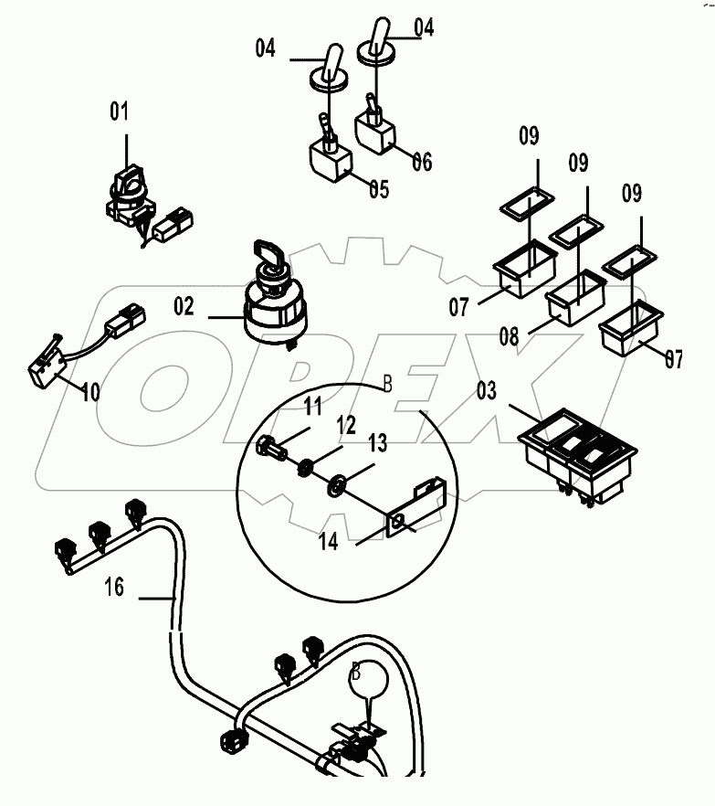  46C5639 000 FLOOR PLATE WIRING AS