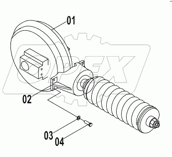  33E0158 (D) TENSION DEVICE