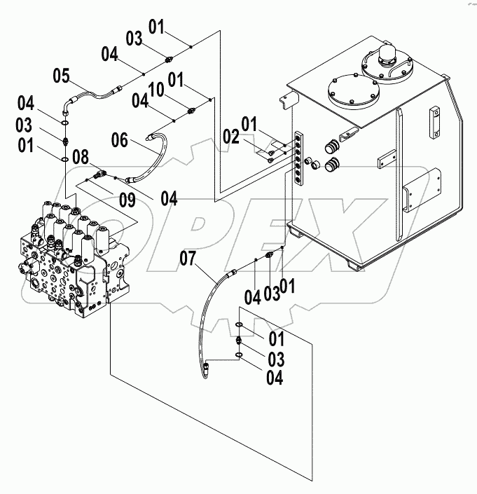  15E0979 (C) MAIN HYDRAULIC SYSTEM (C)