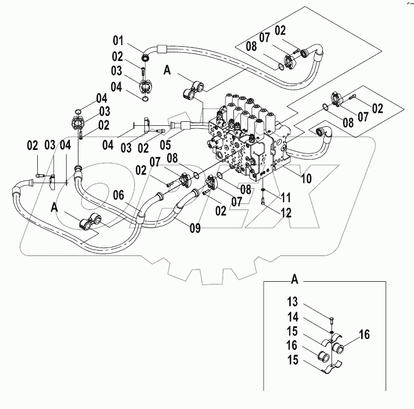  15E0979 (F) MAIN HYDRAULIC SYSTEM (F)