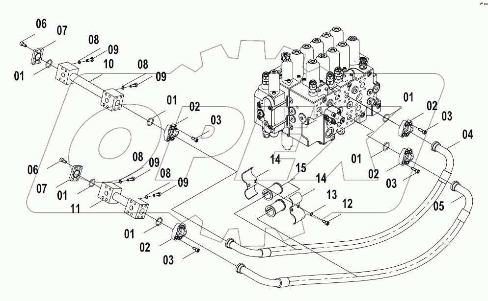  15E0979 (G) MAIN HYDRAULIC SYSTEM (G)