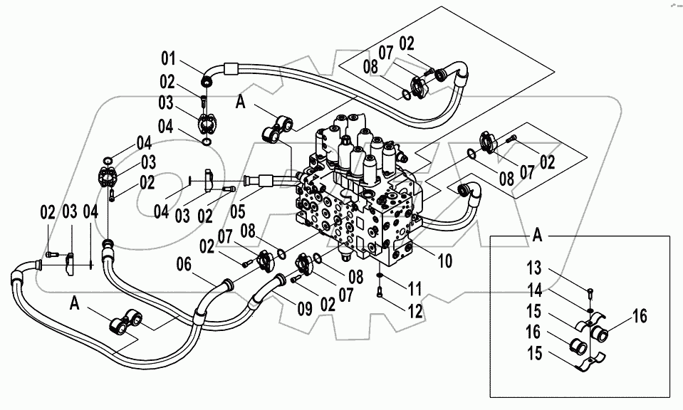  15E0494 (E) MAIN HYDRAULIC PIPING (3)