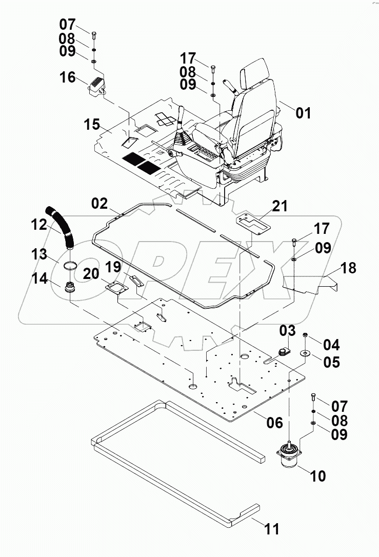 47C1837 005 FLOOR PLATE AS