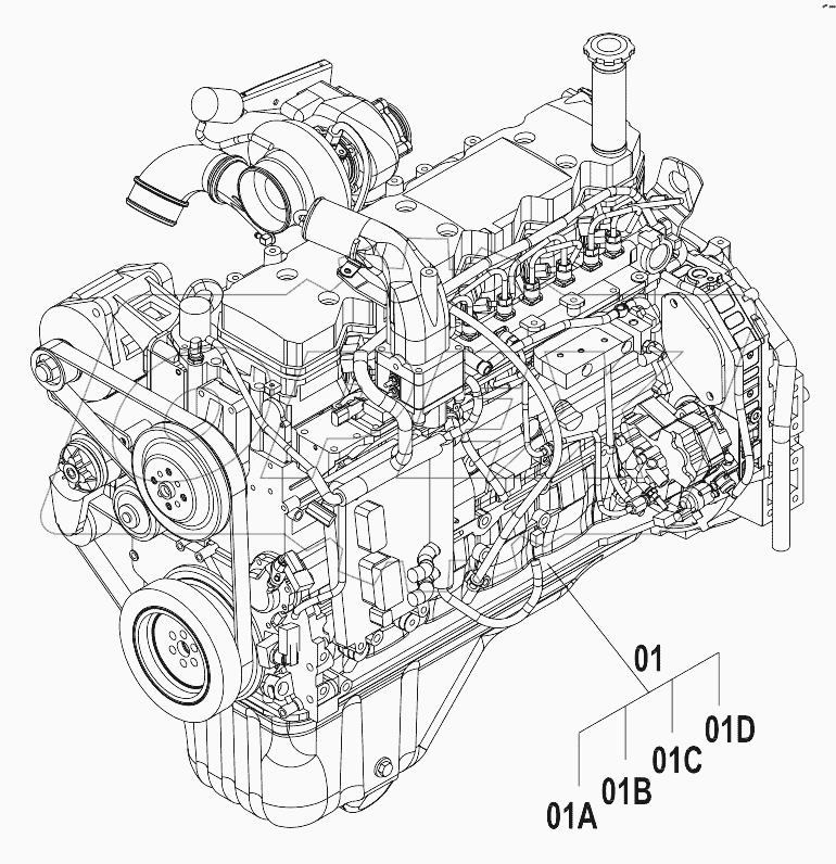 40C5473 000 DIESEL ENGINE