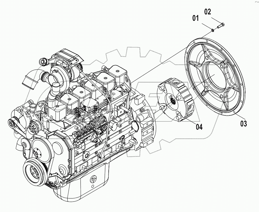 40C3479 (B) FLANGE SUPPORT