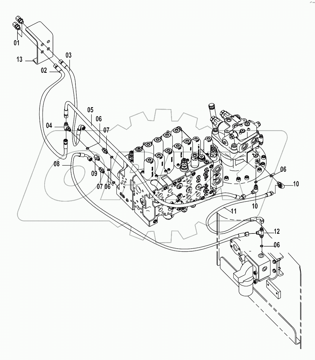 12E0255 (F) PILOT HYDRAULIC SYSTEM (F)