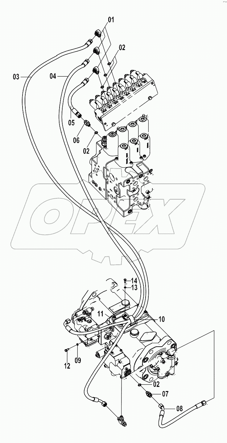 12Y0020 (E) PILOT HYDRAULIC SYSTEM