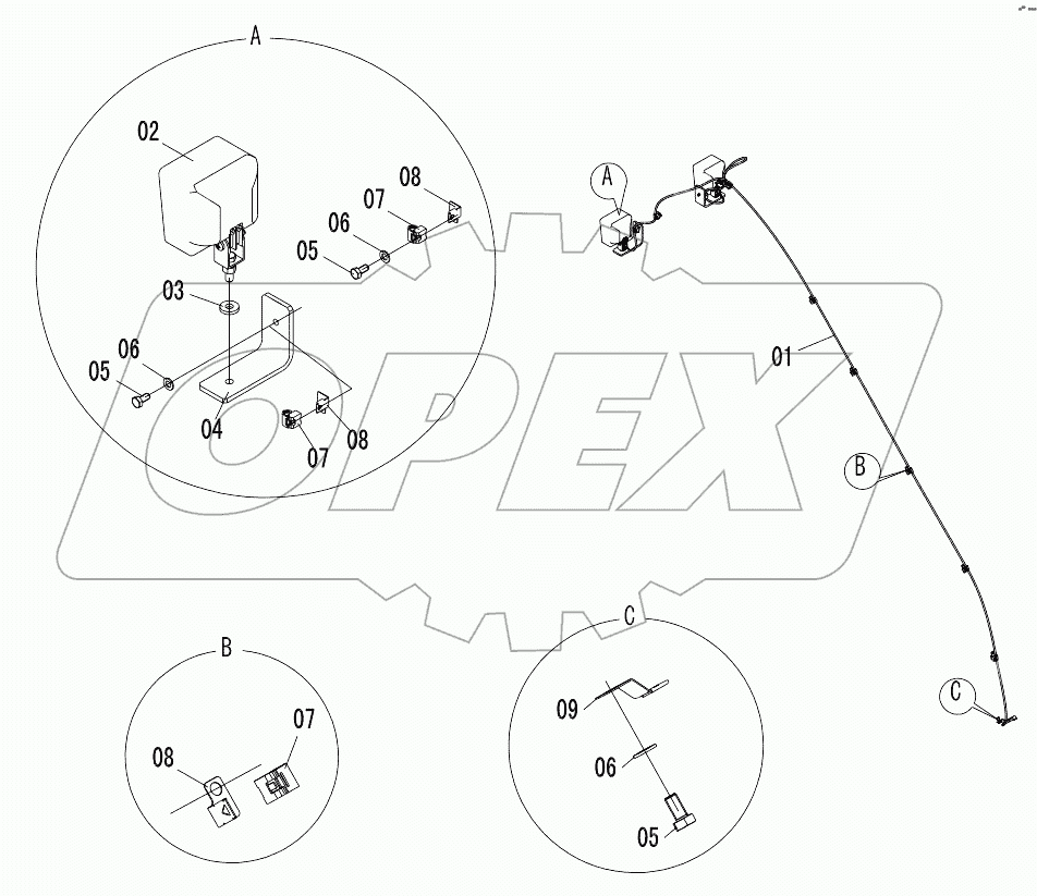 46C9369 (E) FRAME WIRING AS