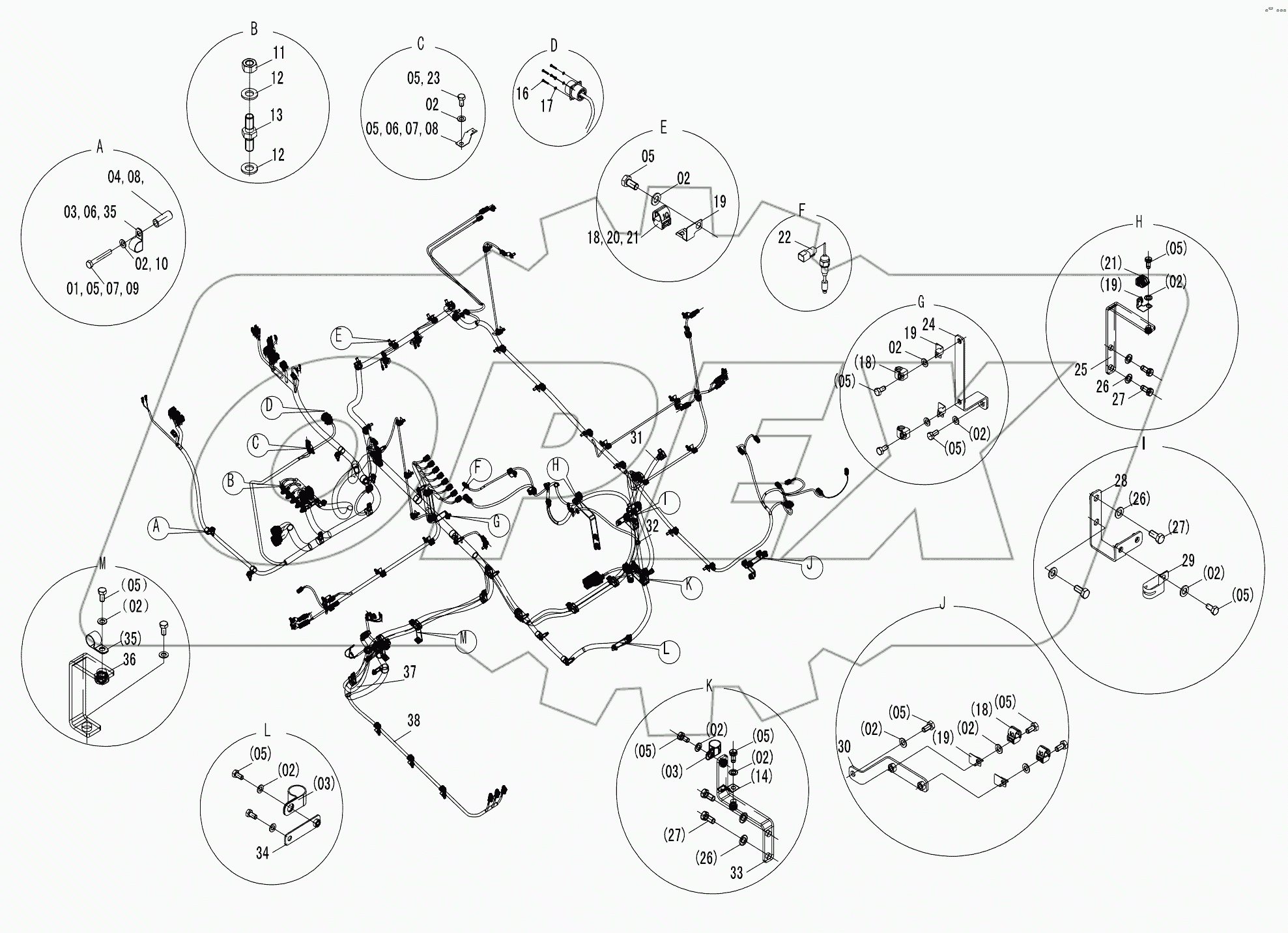 46C9369 (G) FRAME WIRING AS