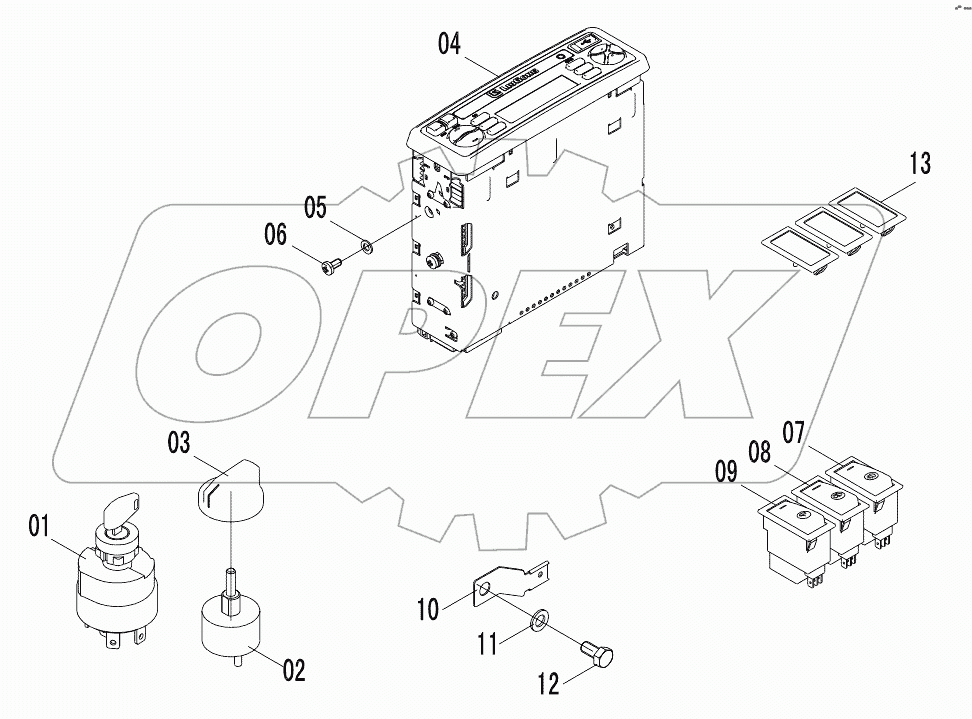 46C6462 001 CONSOLE AS-RH