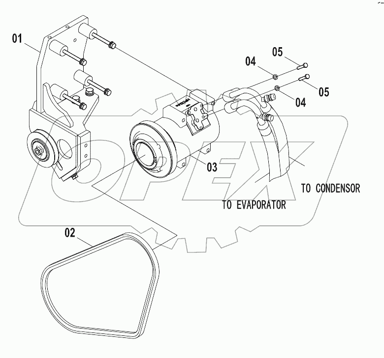 23E0442 (D) AIR CONDITIONING SYSTEM