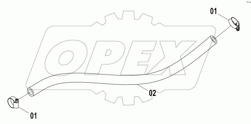 46C7208 000 WATER HOSE