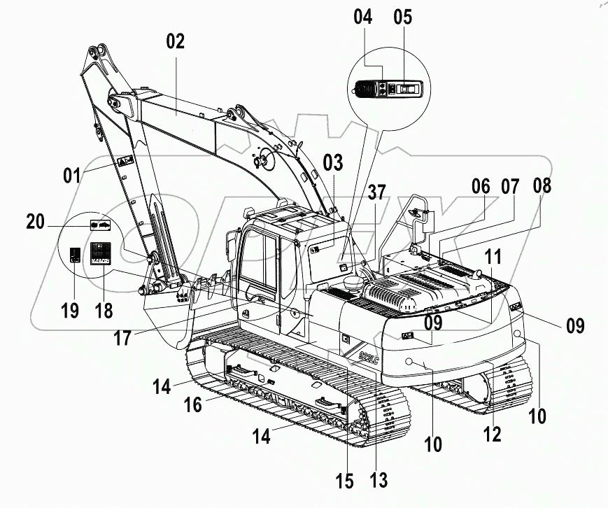  45E0906 002 DECAL GROUP