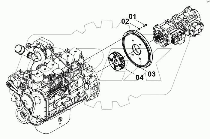  00E0537(D) COUPLNG MOUNTING