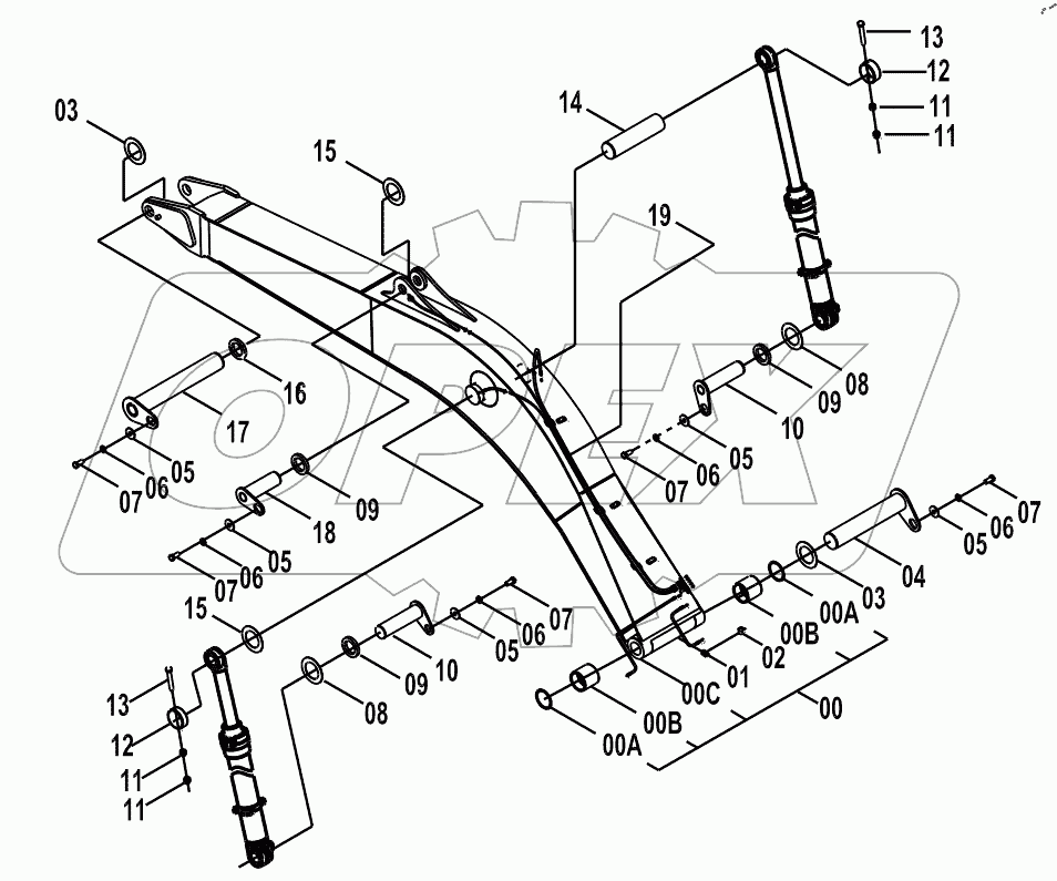  32E0866(A) BOOM ASS`Y