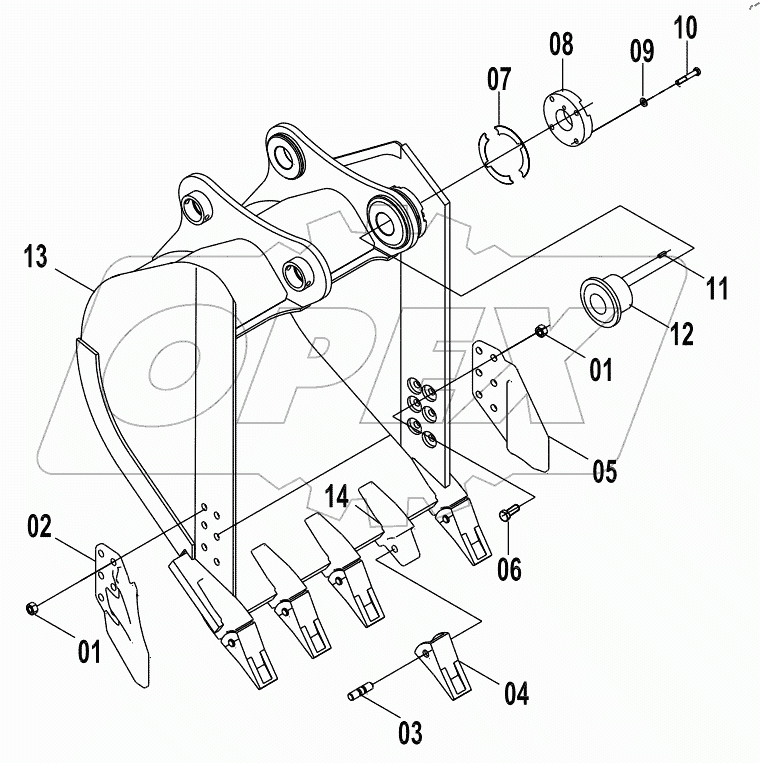  43C1707 000 BUCKET AS