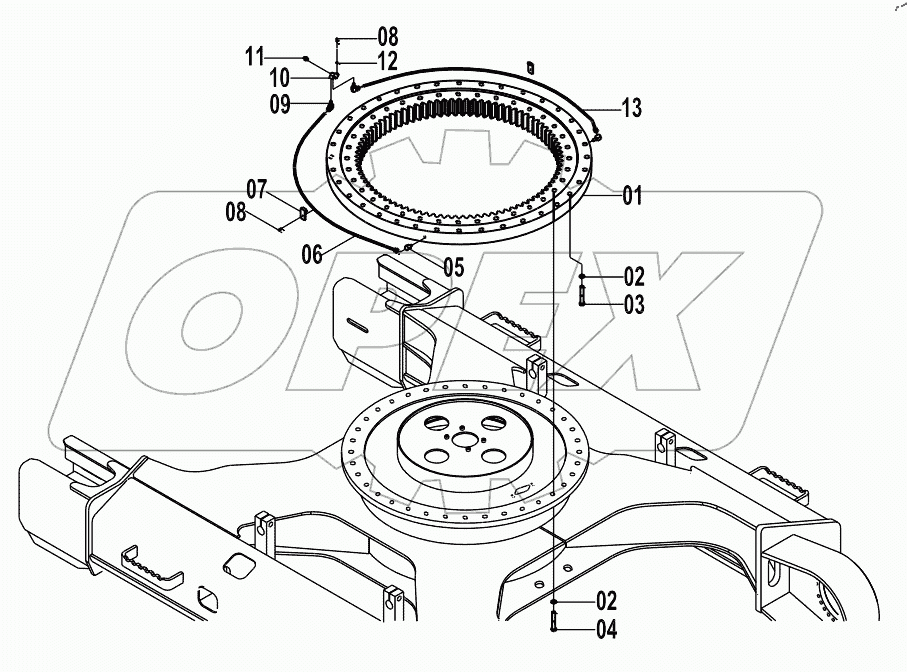  33E0082(B) SWING BEARING