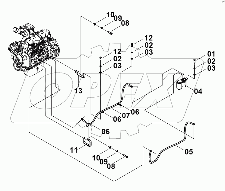  00E0537(I) FUEL PIPE 1