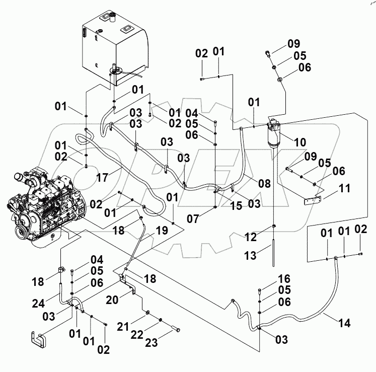  00E0537(J) FUEL PIPE 2