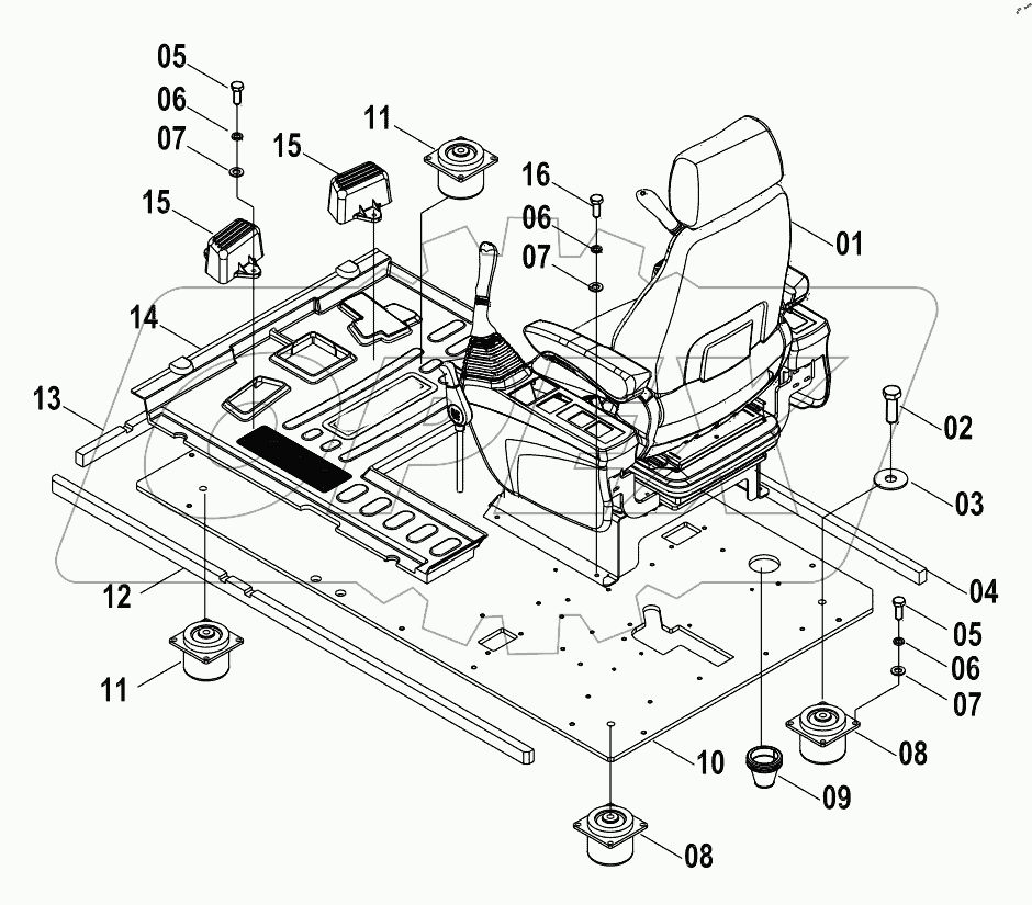  47C1075 002 FLOOR PLATE AS