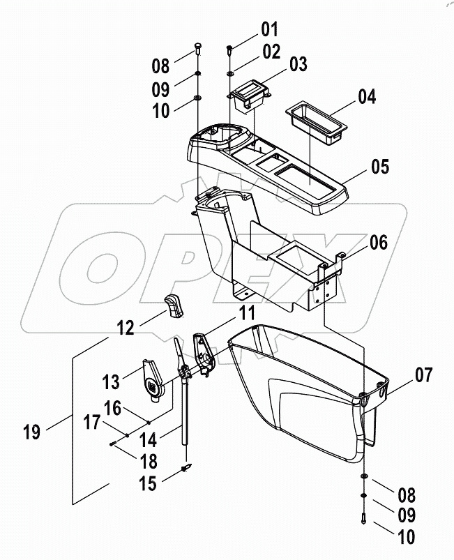 34C1388 001 CONSOLE AS-LH