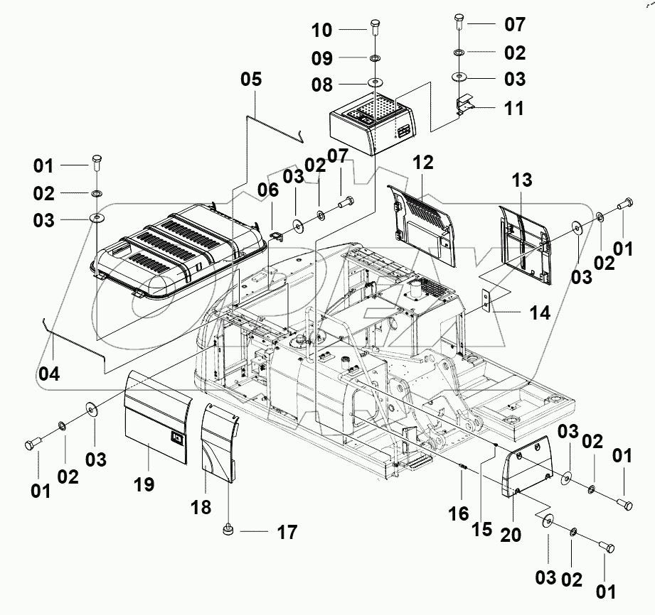  44E0299(A) ENGINE HOOD AS