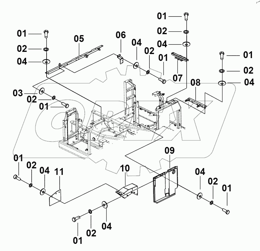  44E0299(F) ENGINE HOOD AS