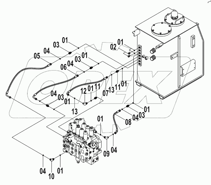  15E0494(C) MAIN HYDRAULIC PIPING (1)