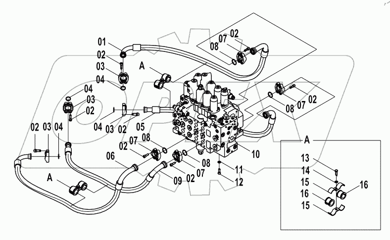  15E0494(E) MAIN HYDRAULIC PIPING (3)