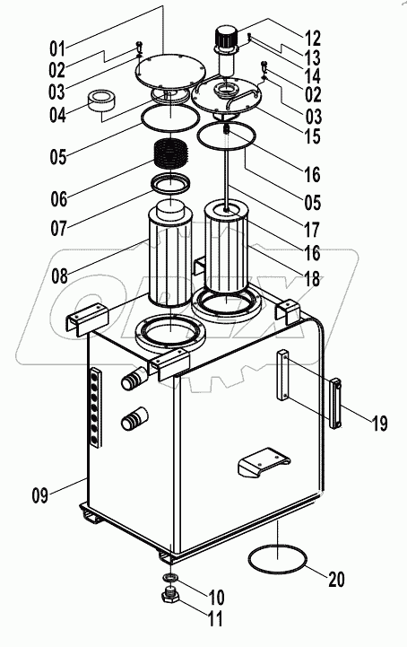  21C0341 000 HYDRAULIC OIL TANK